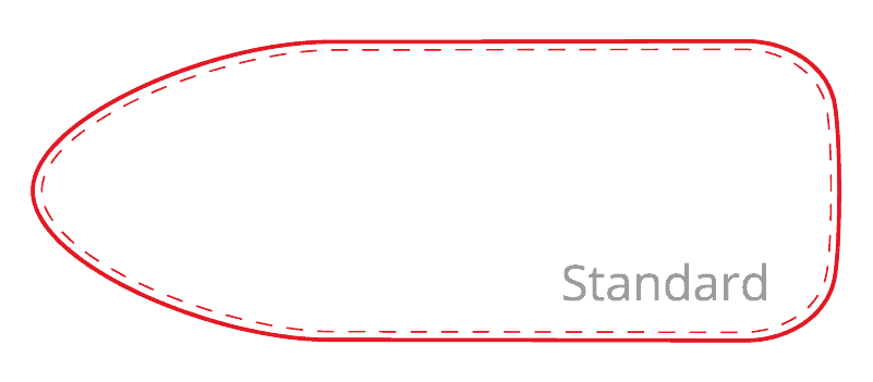 Bügelbrett Standardform für Bügelbrettbezug in Standardform