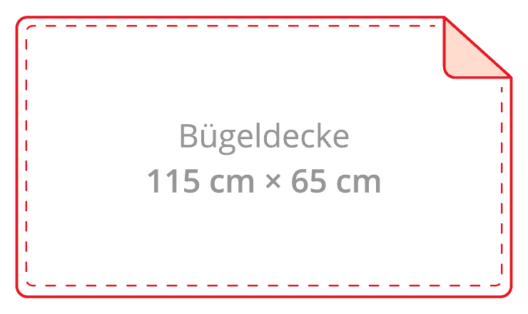 Prym Bügelbrettbezug  mit cm Skala S M 125x40 cm 611922