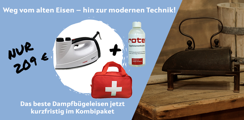 Damit sie nicht bügeln wie in der Steinzeit